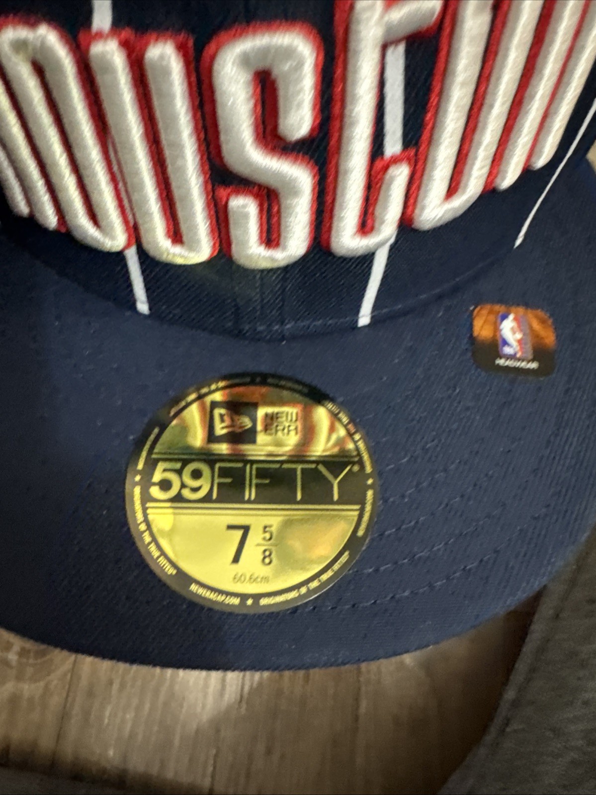 NWT NEW ERA HOUSTON ROCKETS CITY EDITION ALT 59FIFTY FITTED 7 5/8 BLUE PINSTRIPE