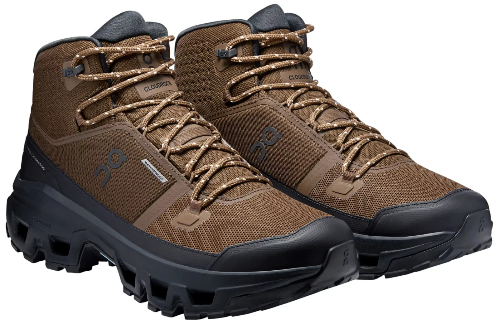 NEW – On Mens Cloudrock Mid [ Earth/Black ] Waterproof Hiking Boots – BRAND NEW