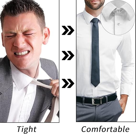 Metal Collar Neck Waist Extender Expander Buttons for Men Dress Shirt Pants Lot