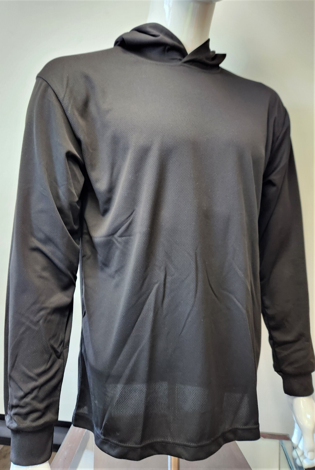 Long Sleeve Safety Hoodie Shirt , Polyester Birdeye Mesh/Hoodie shirt