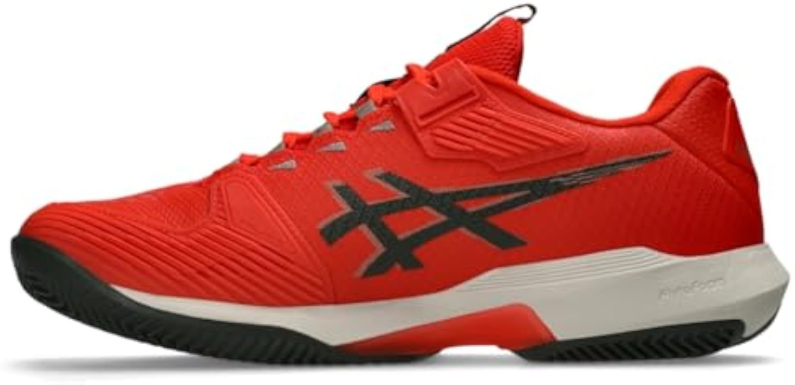 ASICS Men’s Solution Speed FF 4 Clay Tennis Shoes, 6.5, Cherry Tomato/Vintage Kh
