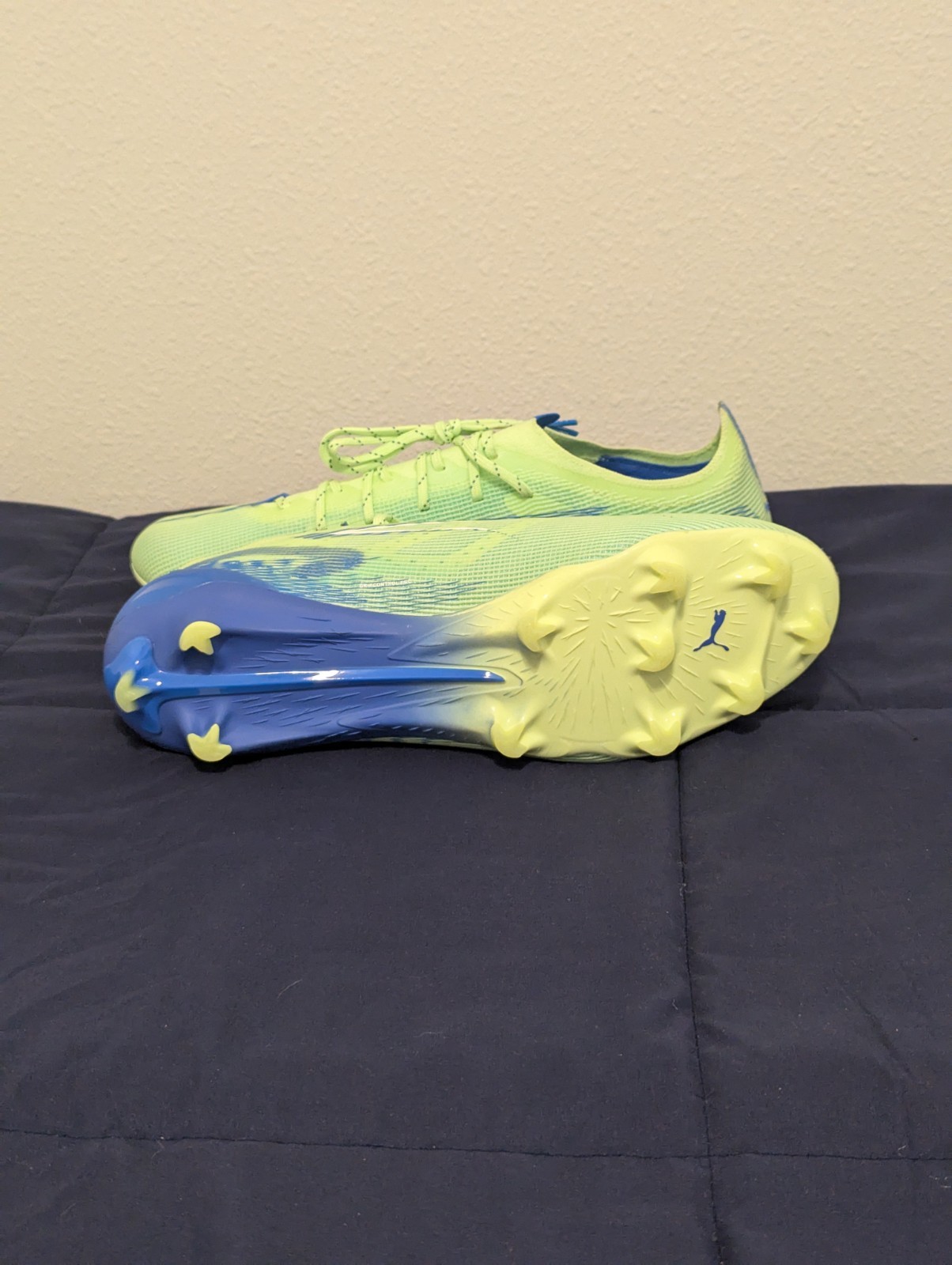 Puma Ultra 5 Ultimate FG Soccer Cleats size 12 Apple White Blue 107683-03