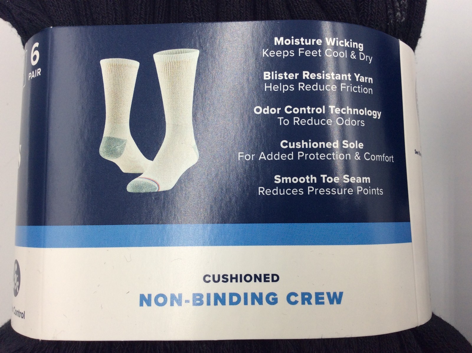 MediPeds Men’s Non-Binding Crew Socks, 12-Pairs, Large Shoe Size 7-12🎈FREE SHIP