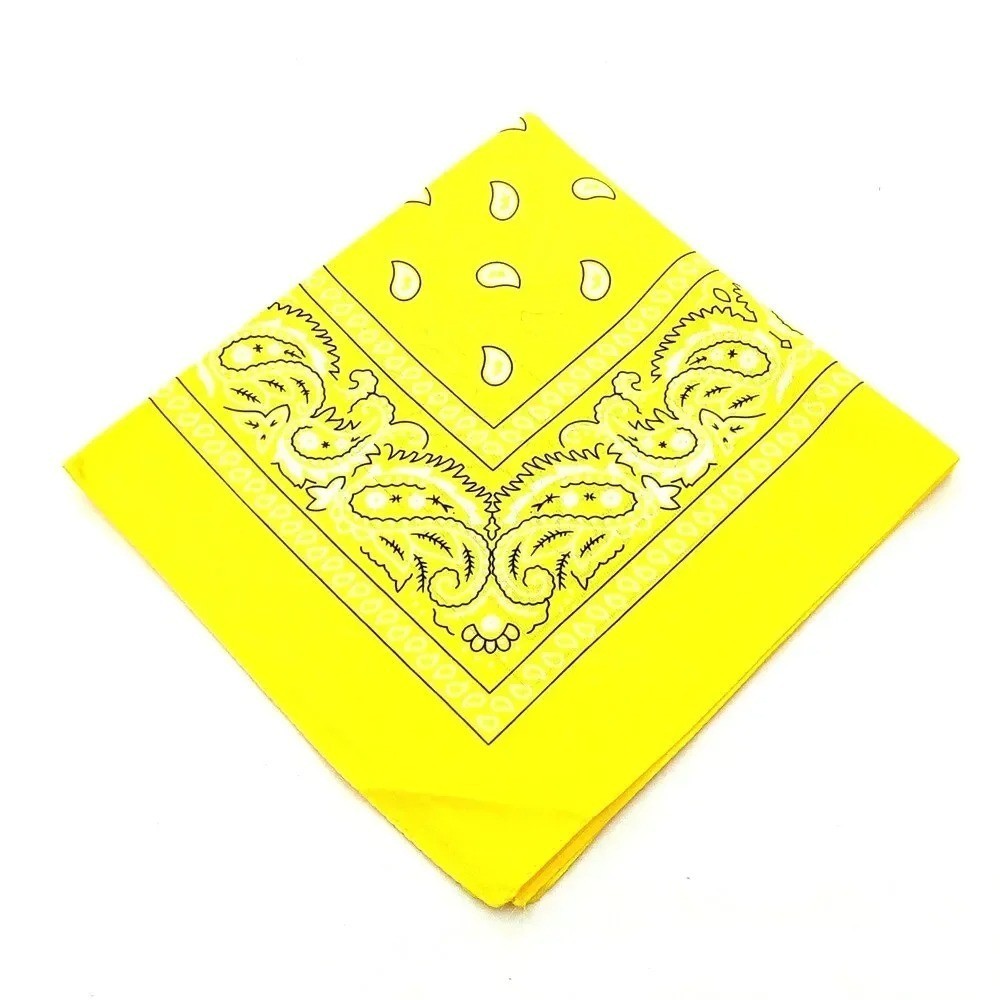 1-10Pcs Bandana 100% Cotton Paisley Print Double-Sided Scarf Head Neck Face Mask