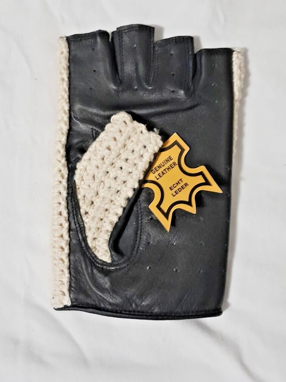 Fingerless 100% Genuine Leather Driving Gloves Chauffer