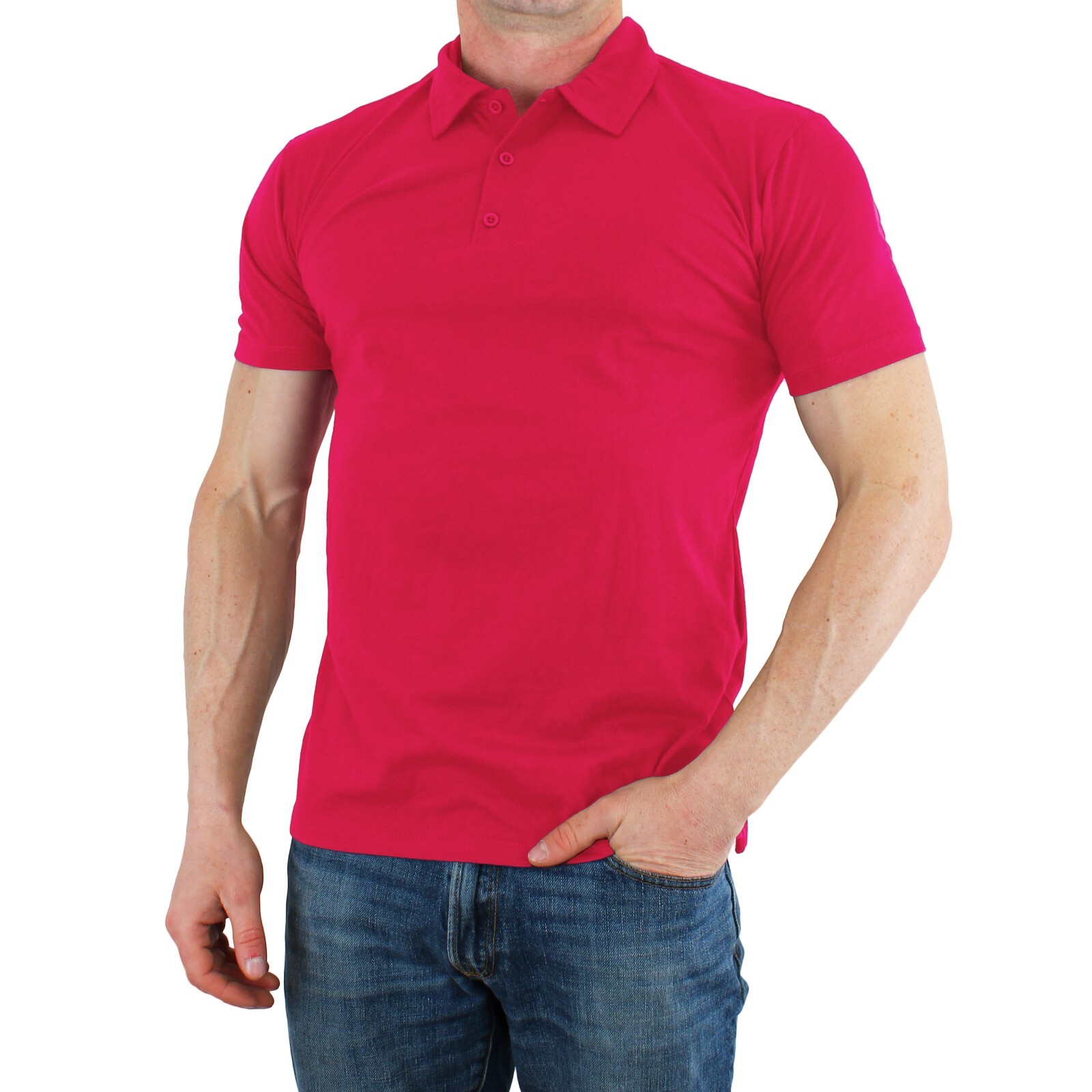 True Classic Polo Shirt, Men’s Premium Fitted Short Sleeve, Athletic Cut