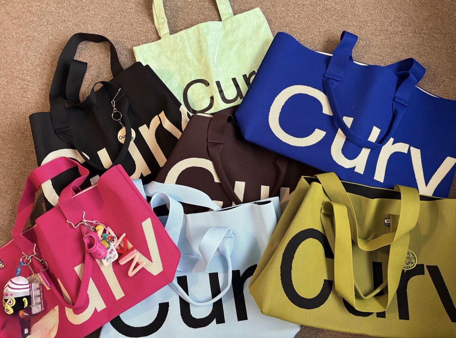 The Curves Tote by Sean Brown – Lemongrass – Brand New