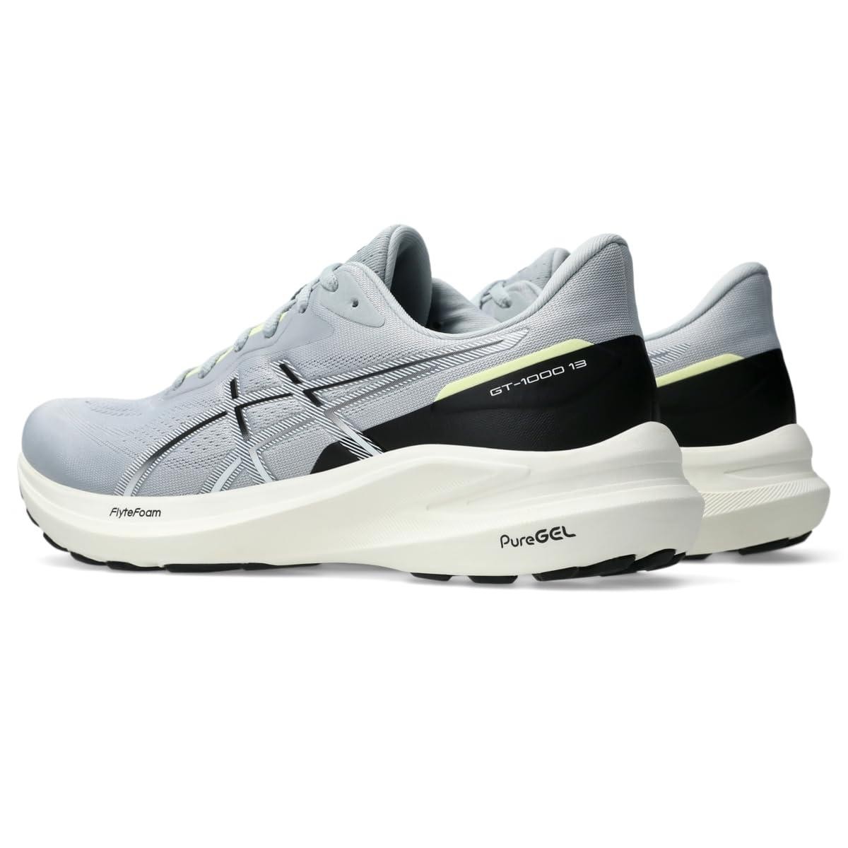 ASICS Mens’ GT-1000-13 Running Shoes – Piedmont Grey/Black