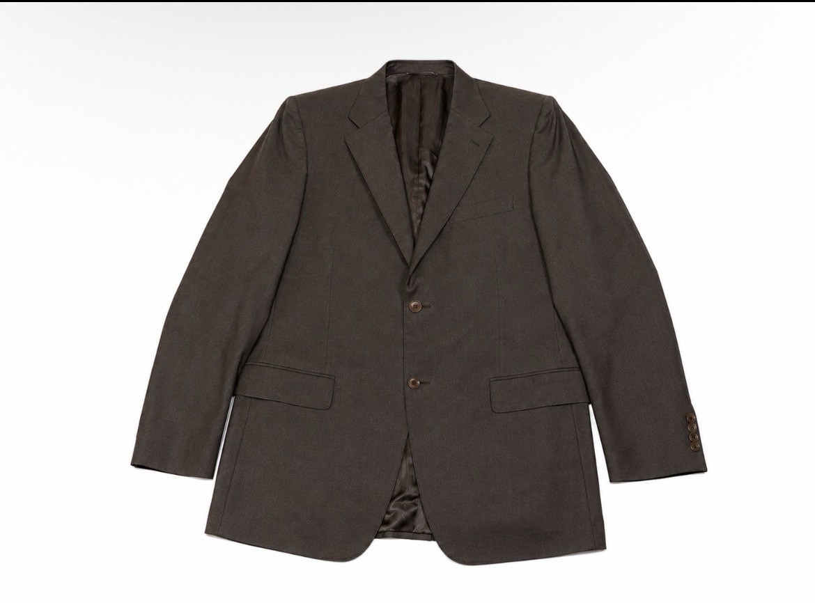 Canali Brown Wool Blazer 48R 58EU Made In Italy Sport Coat 2 Button Luxury
