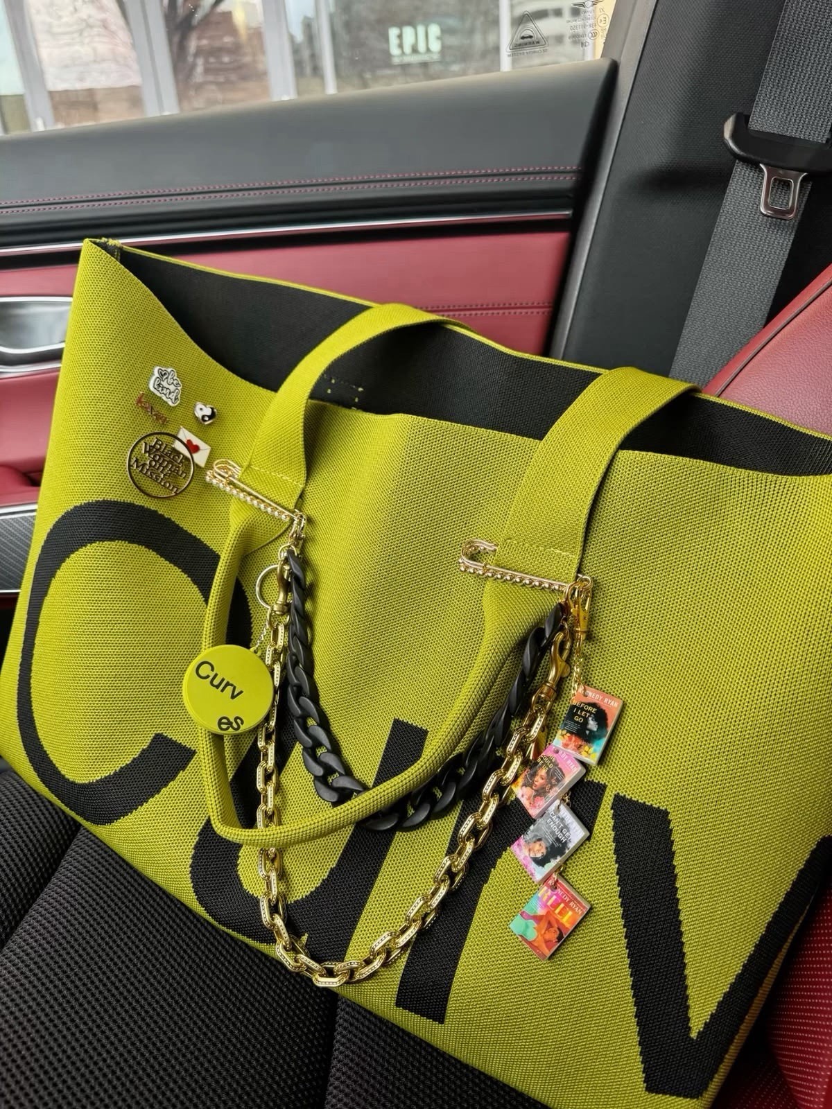 The Curves Tote by Sean Brown – Lemongrass – Brand New
