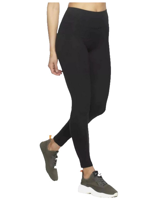 Felina Athletic Leggings 2-Pack Ultra-Soft & Durable Sueded (BLACK,MEDIUM) NWOT