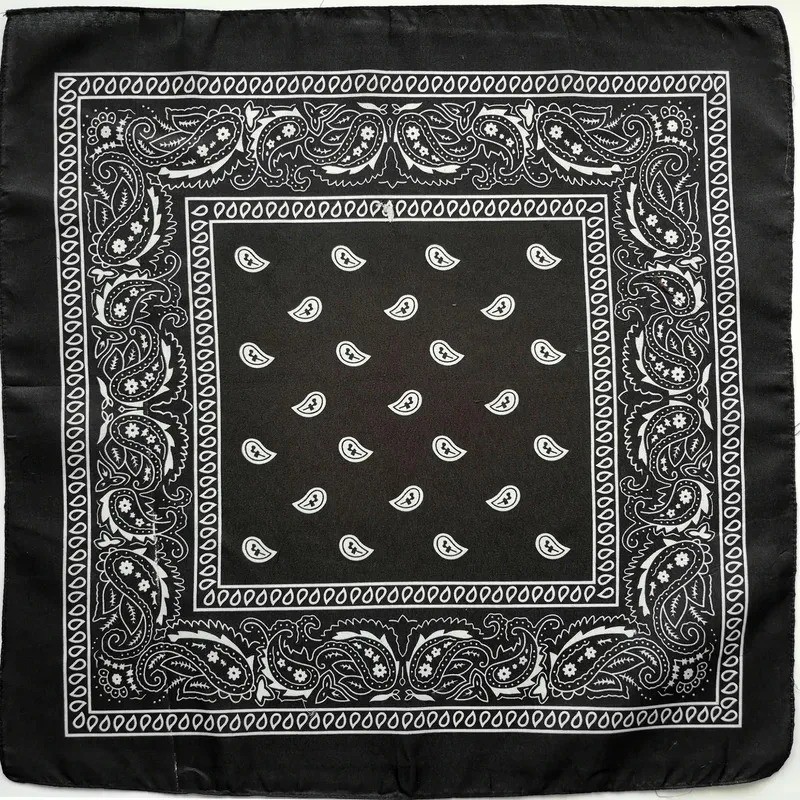 1-10Pcs Bandana 100% Cotton Paisley Print Double-Sided Scarf Head Neck Face Mask