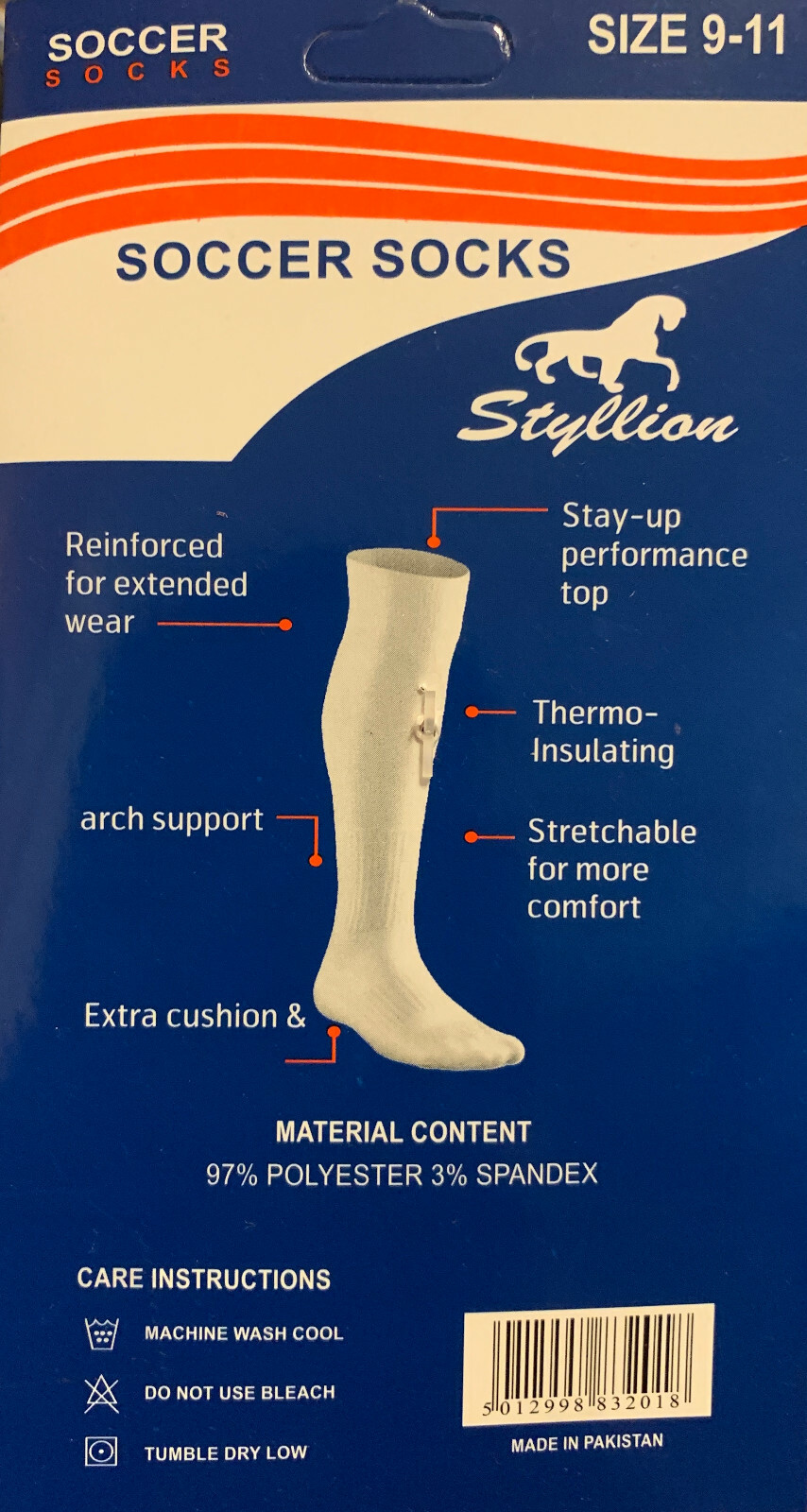 Knee High Long Athletic Sports Socks – Football, Soccer, Baseball