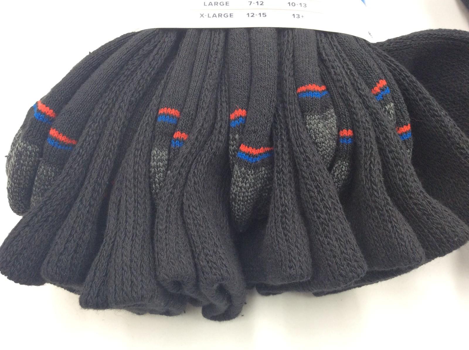 MediPeds Men’s Non-Binding Crew Socks, 12-Pairs, Large Shoe Size 7-12🎈FREE SHIP