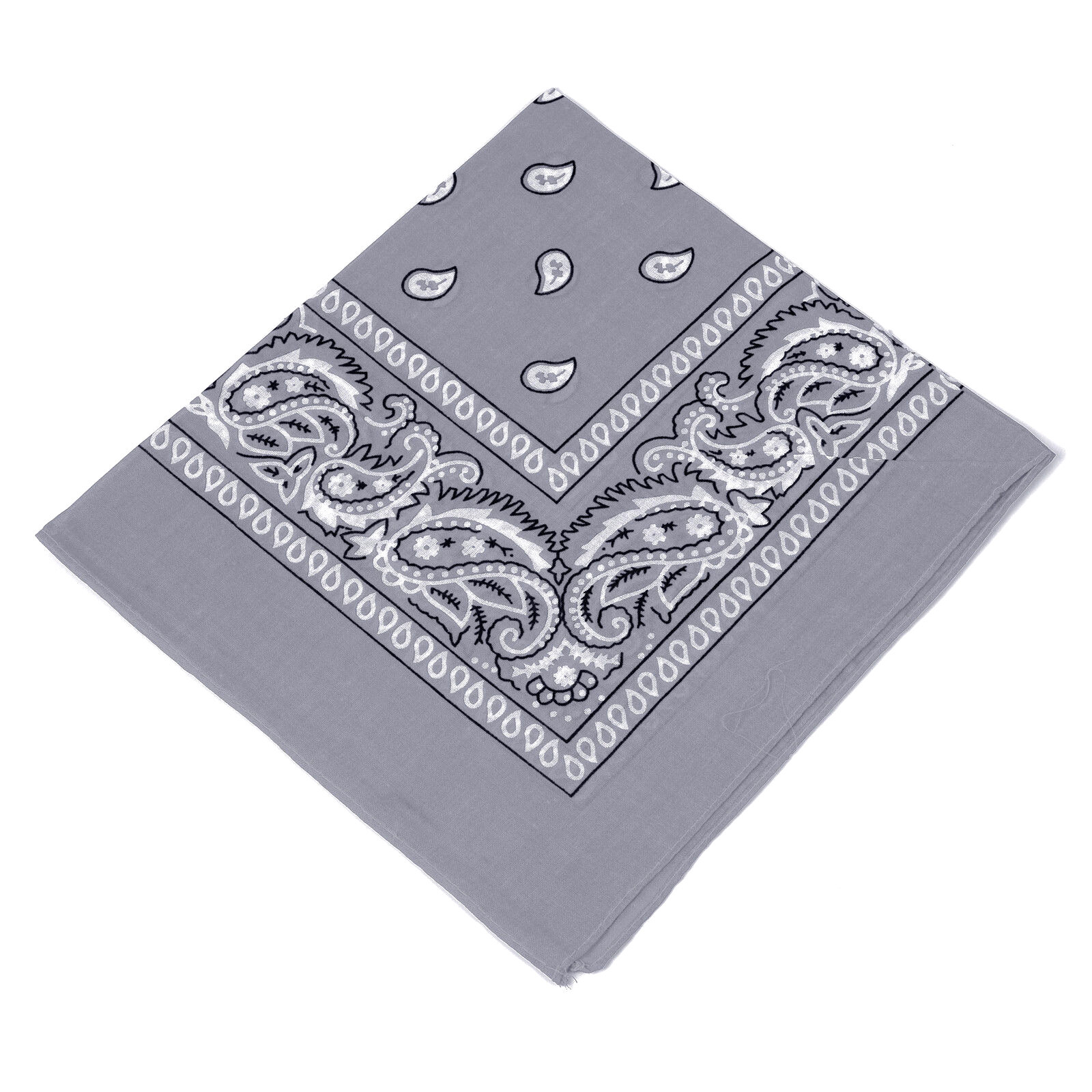3-Pack Bandana 100% Cotton Paisley Print Double-Sided Scarf Head Neck Face Mask