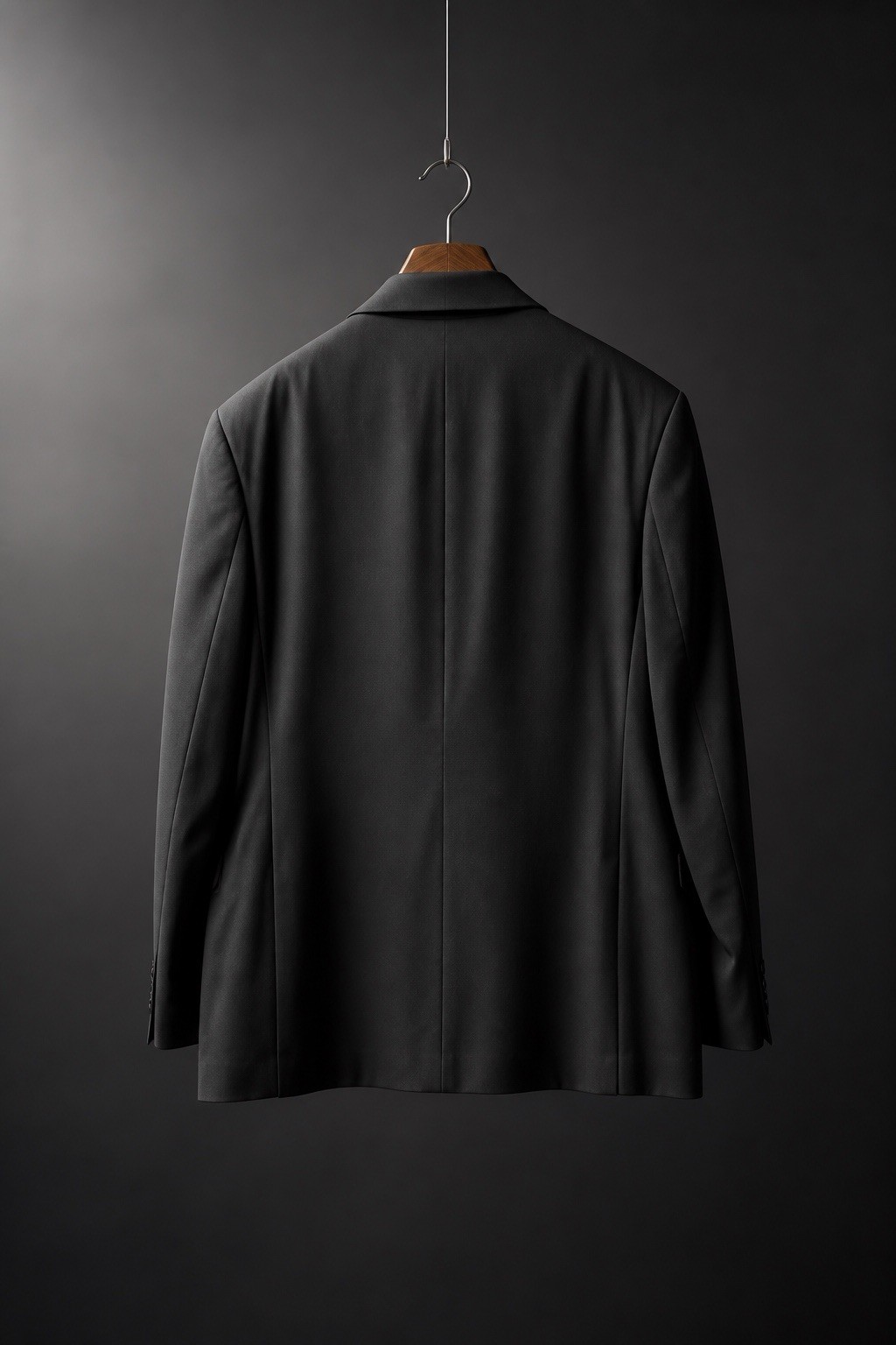 Alfani Men’s Black Solid 1 Piece Suit Jacket L 46 Single-Breasted 3-Button Notch