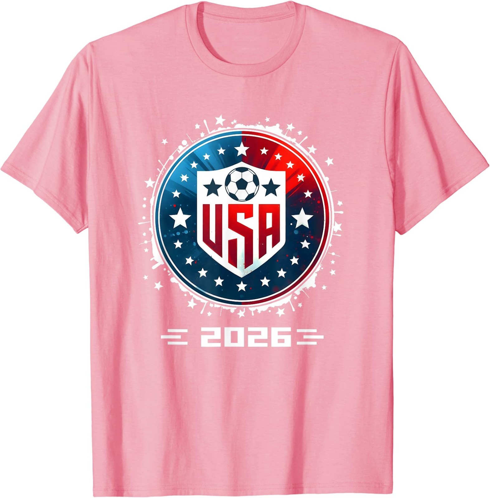 USA Soccer Player Men Soccer T-Shirt Football Fan Tee Patriotic Sports Gift