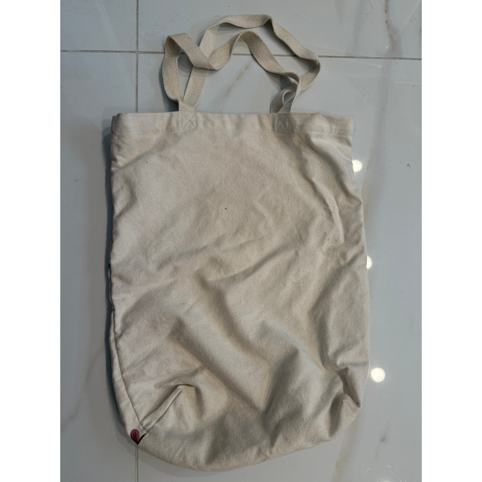Sloth Floral Canvas Tote Bag Cream Reusable Grocery Shopper Book Bag