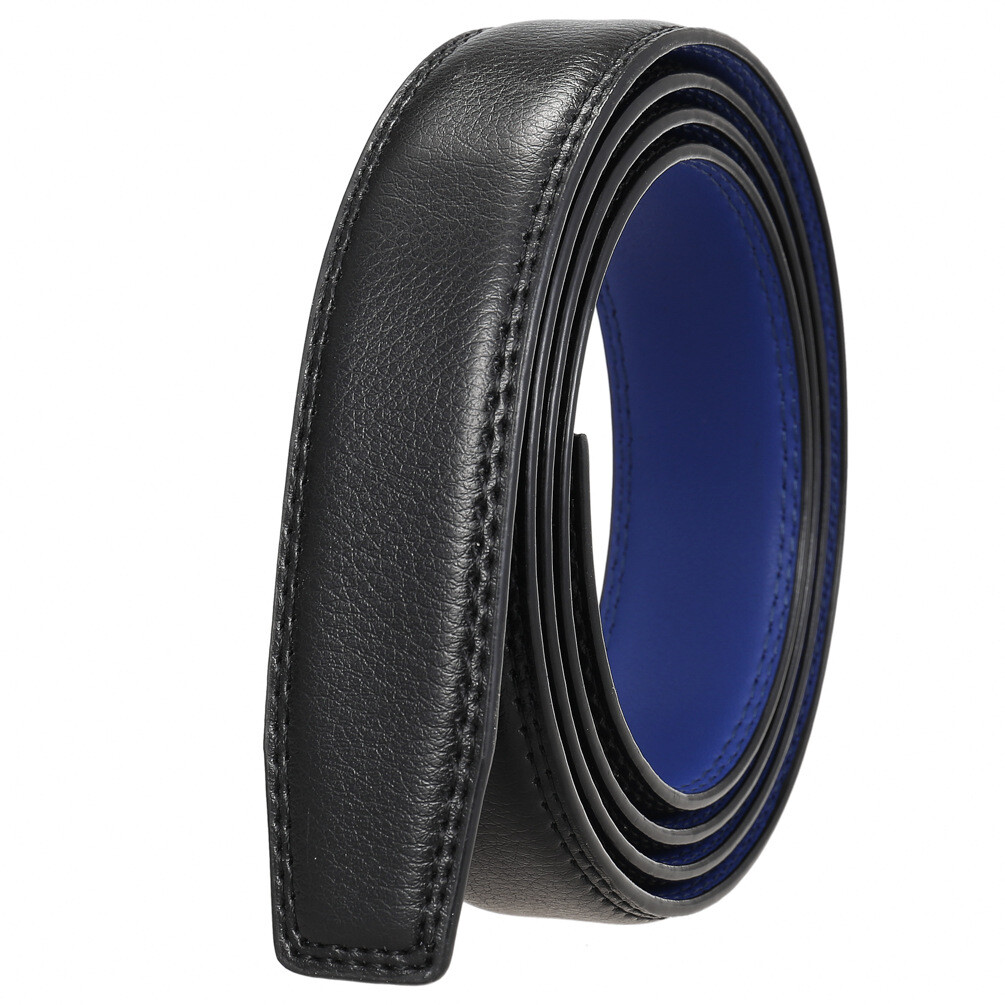 3.1cm Business Men’s Automatic Buckle Belt Multicolor Leather Ratchet Strap Gift