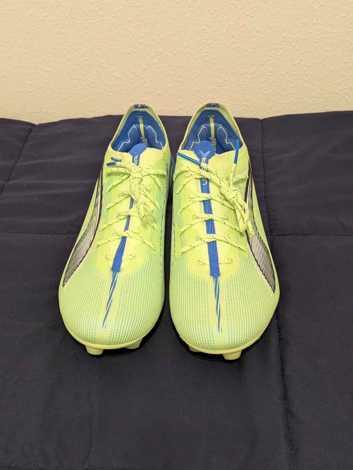 Puma Ultra 5 Ultimate FG Soccer Cleats size 12 Apple White Blue 107683-03
