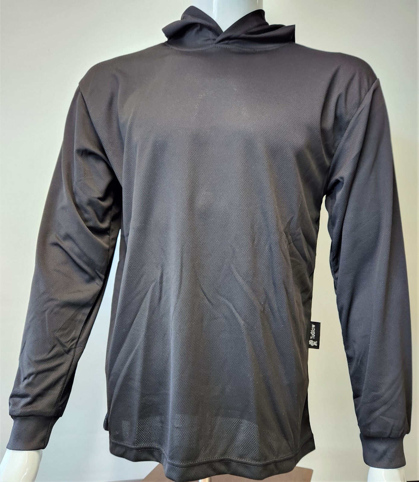 Long Sleeve Safety Hoodie Shirt , Polyester Birdeye Mesh/Hoodie shirt
