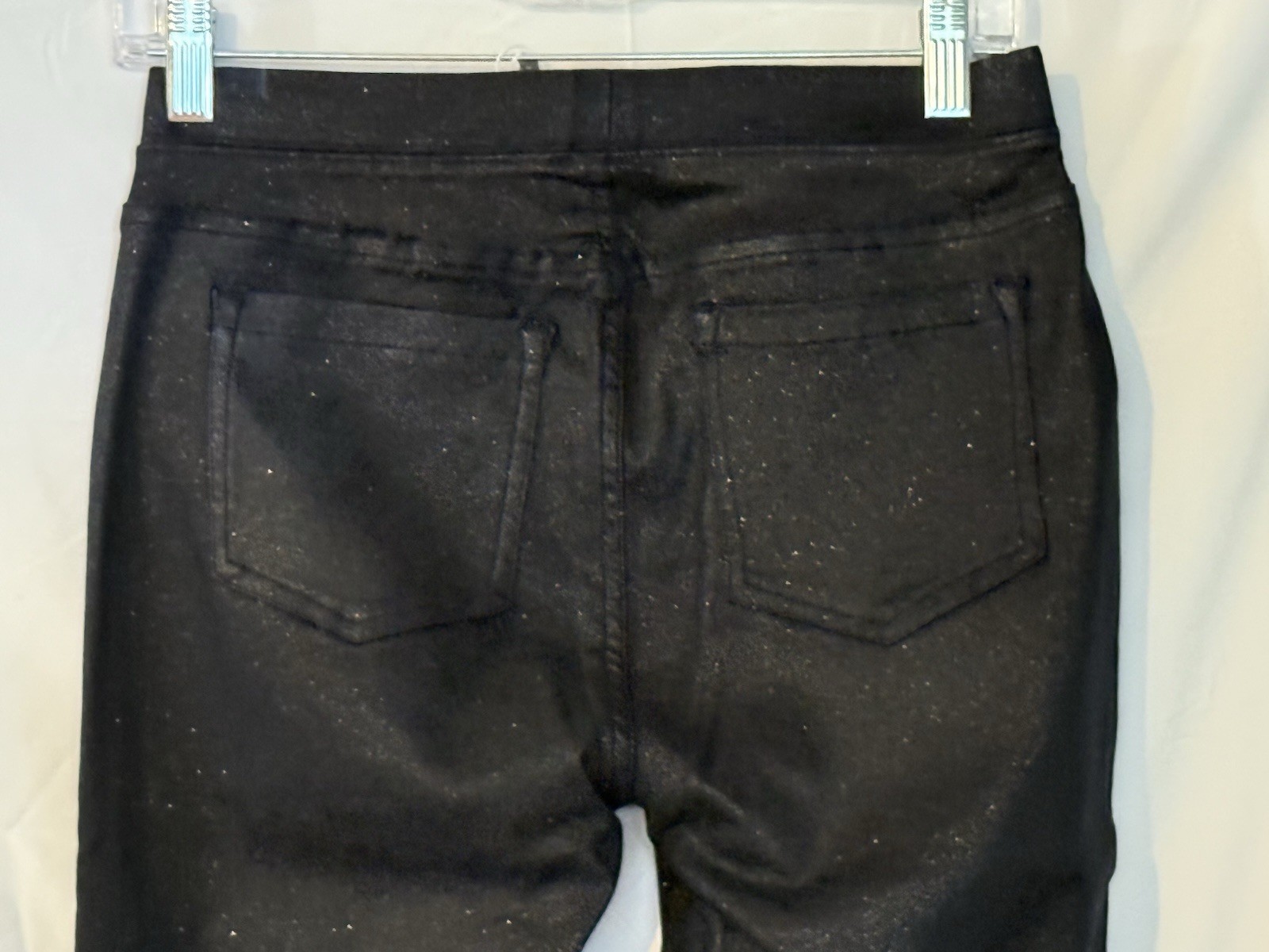 Tractr Sequin Pull On Jeans 6/28 Navy High Rise Skinny NWT
