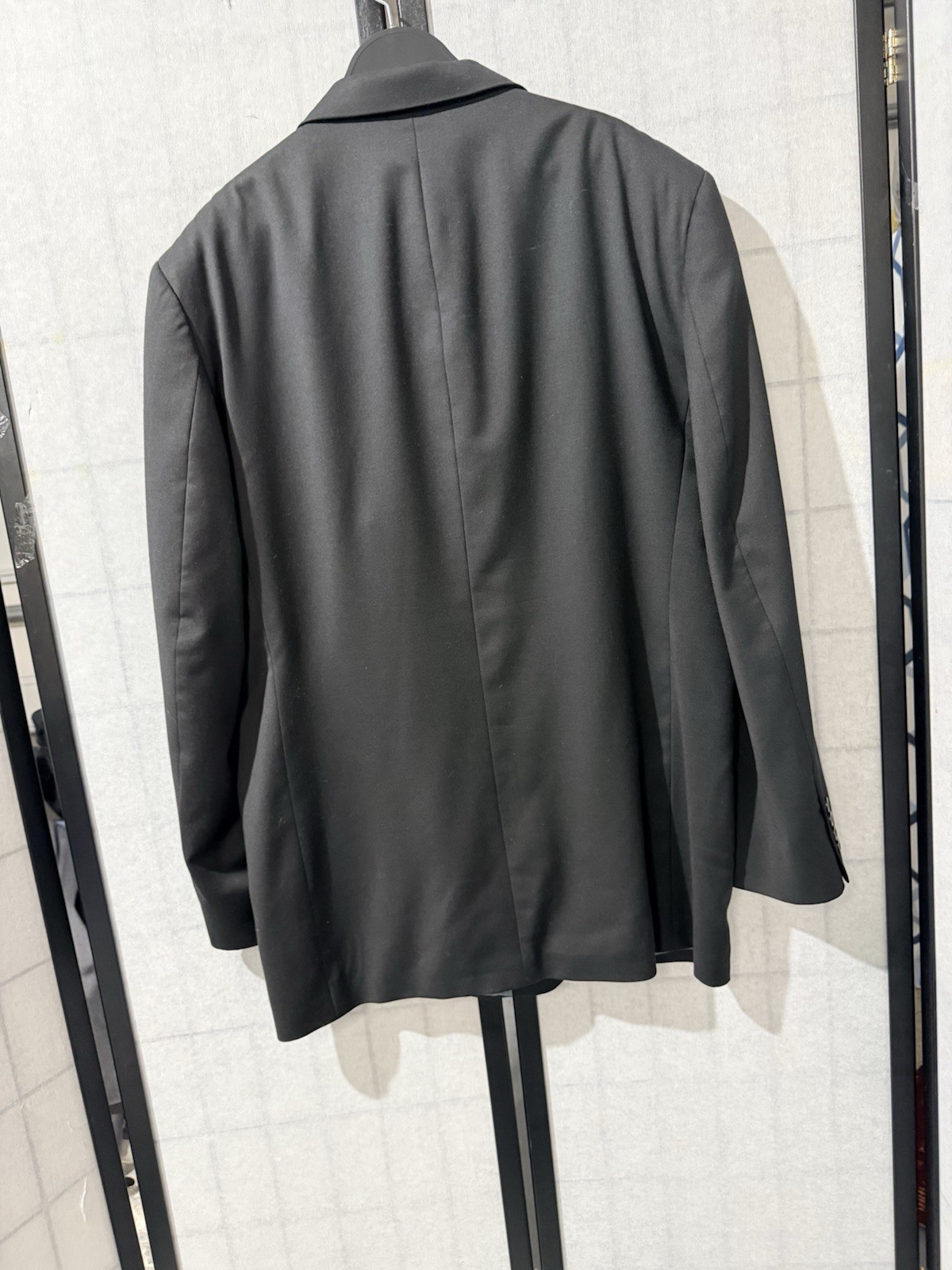 Alfani Men’s Black Solid 1 Piece Suit Jacket L 46 Single-Breasted 3-Button Notch