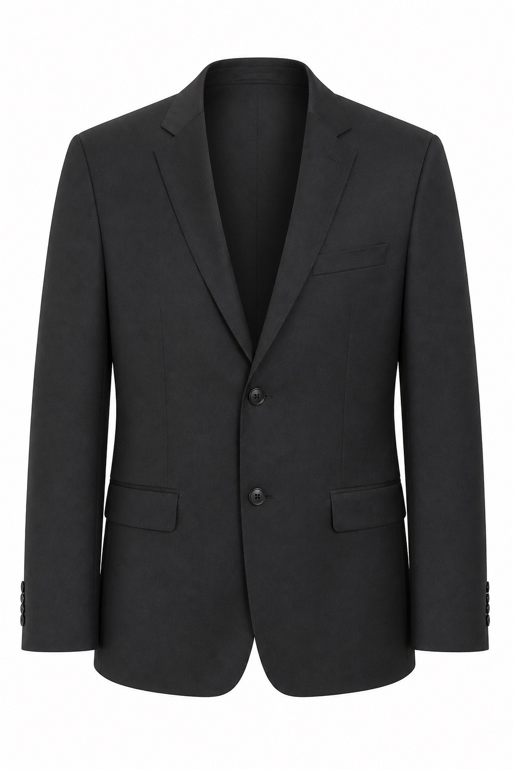Alfani Men’s Black Solid 1 Piece Suit Jacket L 46 Single-Breasted 3-Button Notch