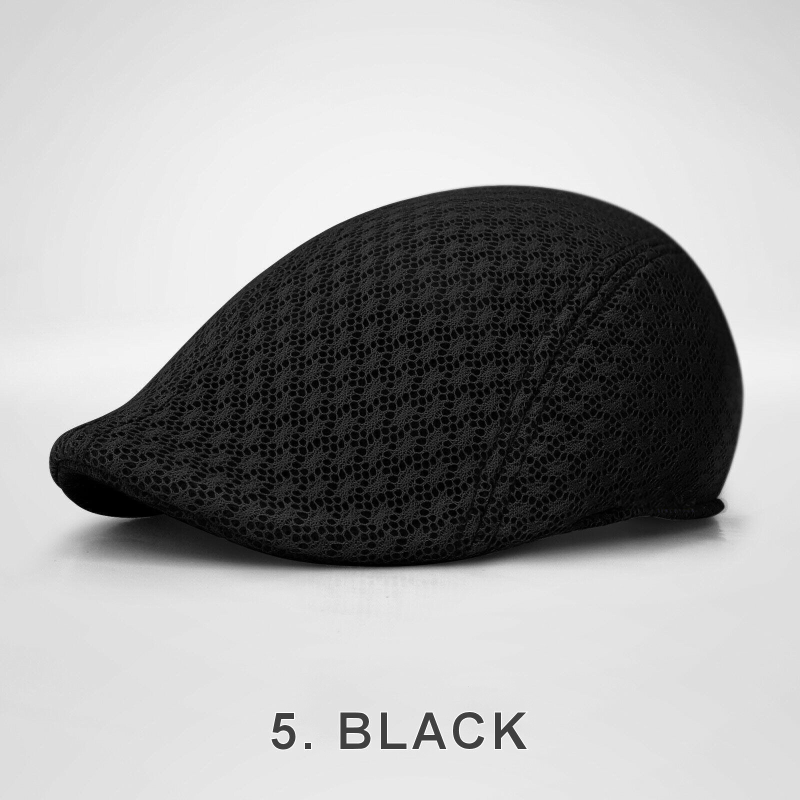 Duck Mesh Summer Gatsby Cap Mens Ivy Hat Golf Driving Sun Flat Cabbie Newsboy