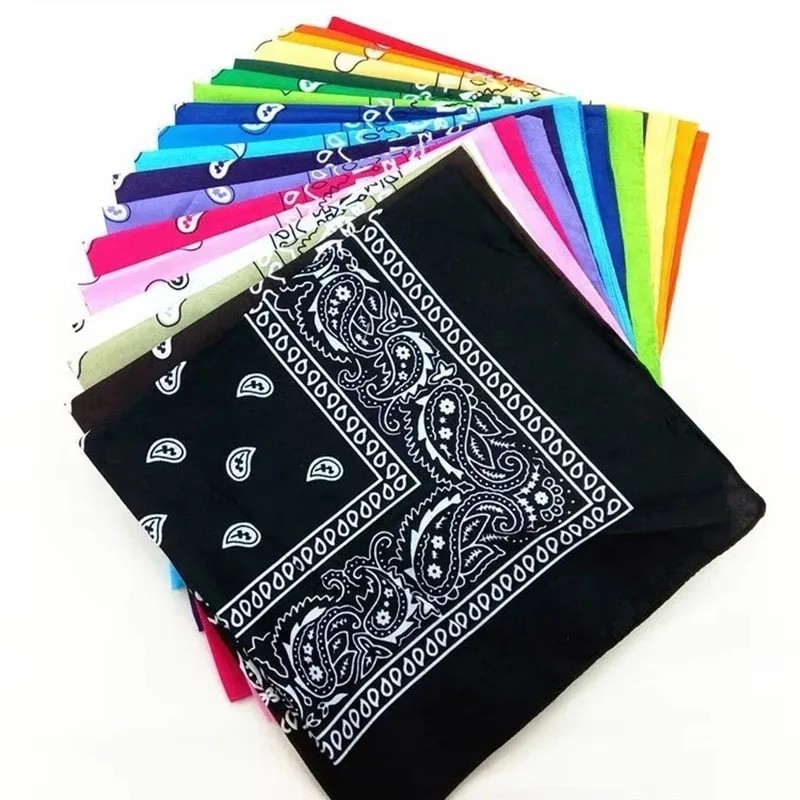 100% Cotton Paisley Bandanas 22″X22″ Scarf Head Neck Bandannas