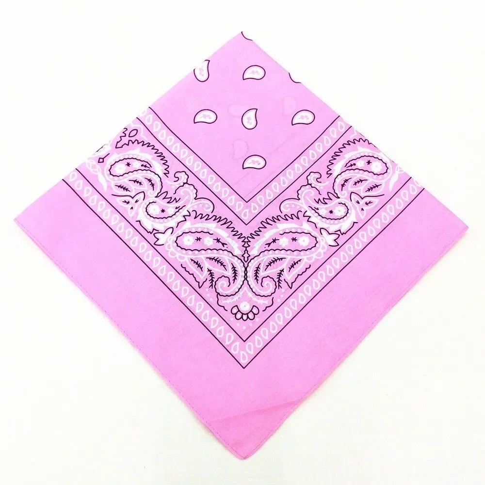 1-10Pcs Bandana 100% Cotton Paisley Print Double-Sided Scarf Head Neck Face Mask