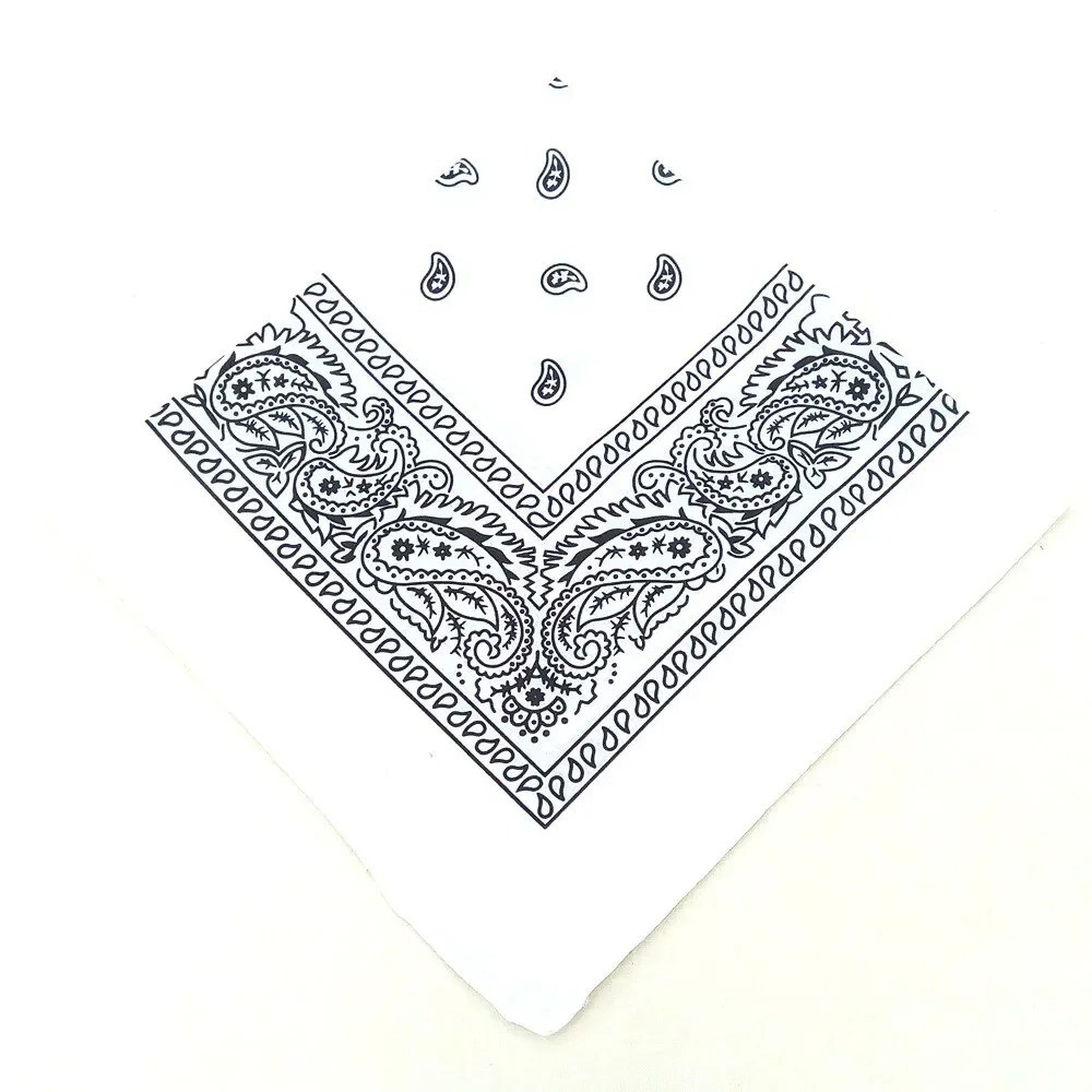 1-10Pcs Bandana 100% Cotton Paisley Print Double-Sided Scarf Head Neck Face Mask