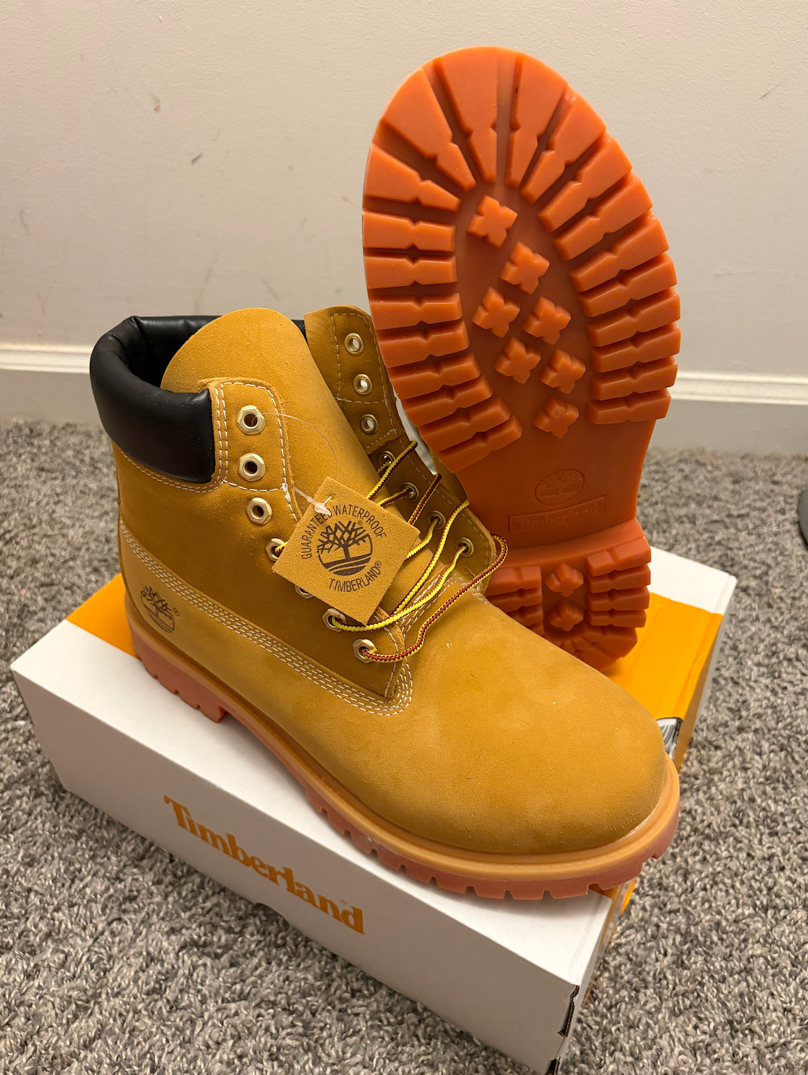 🌟 Timberland 6 Inch Boot Unisex Premium Waterproof Brown New US Seller 🇺🇸