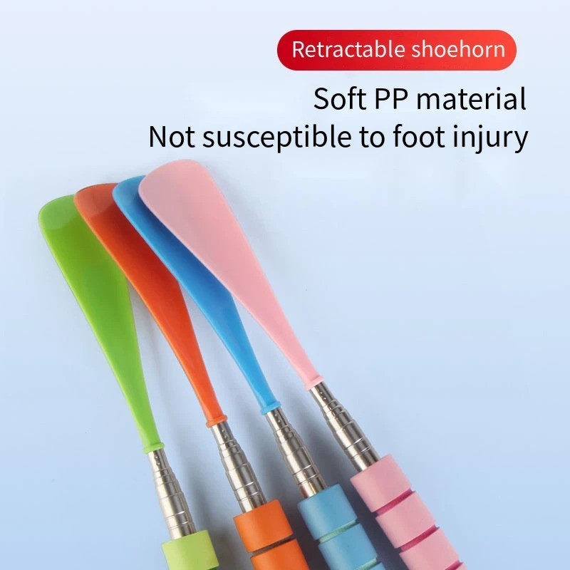 28in Extra Long Stainless Steel Shoe Horn Long Handle Metal Easy Slip Aid Tool