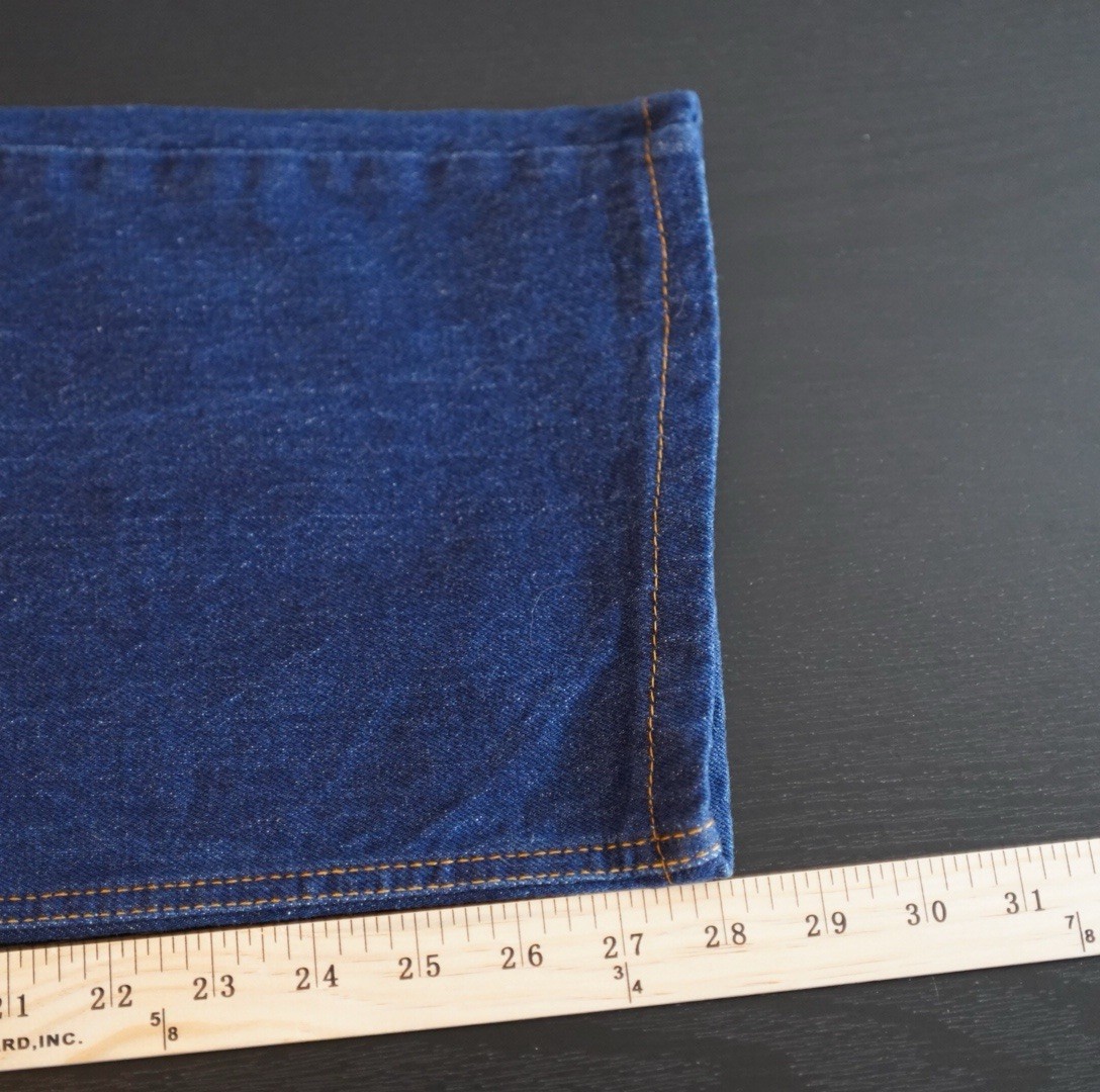 Diamond Gusset Denim Blue Jeans Men’s 40 X 30 (28”) Made in USA