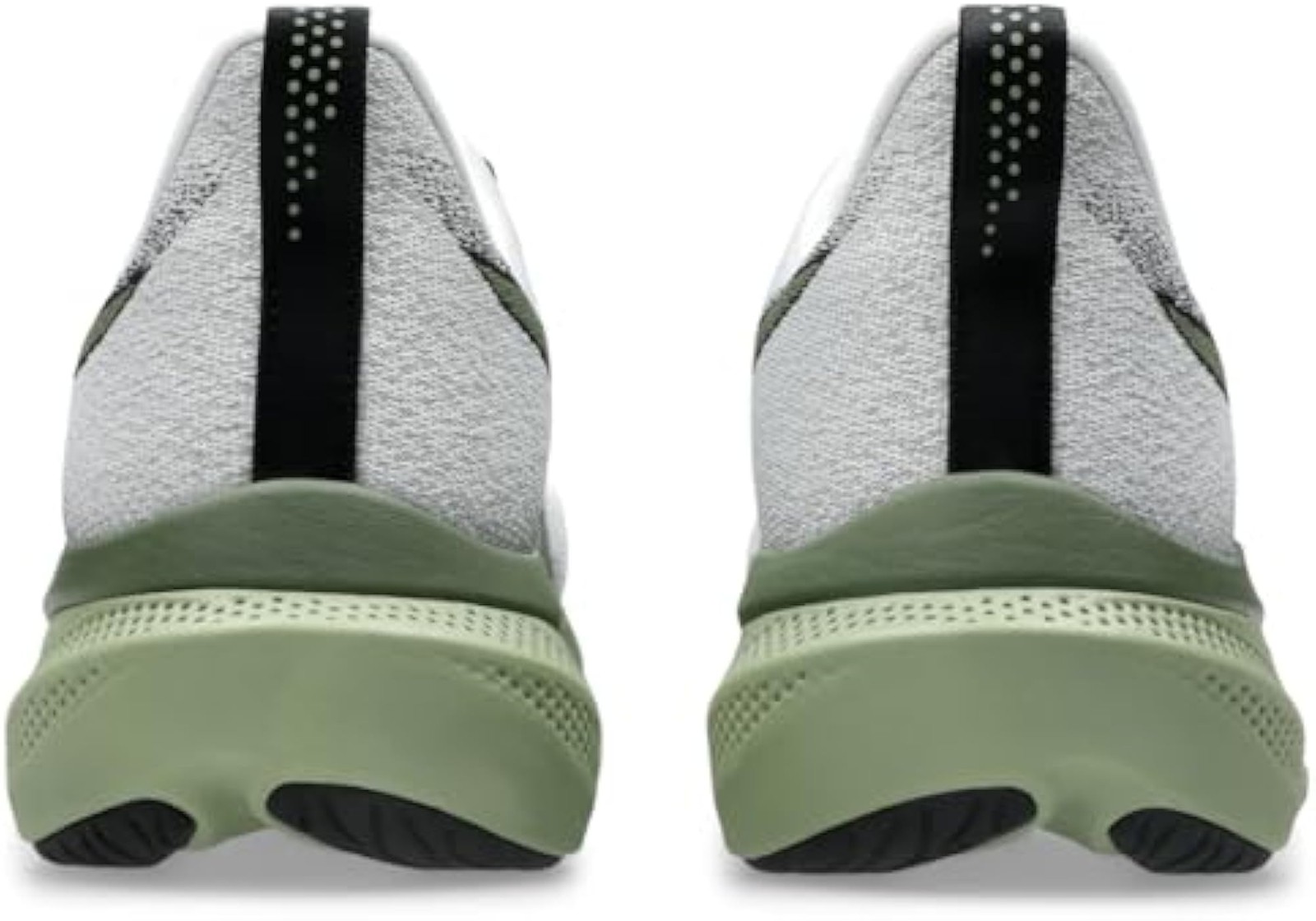 ASICS Men’s GLIDERIDE MAX 2 Running Shoes, 12.5, White/Moss – White/Moss – 12.5