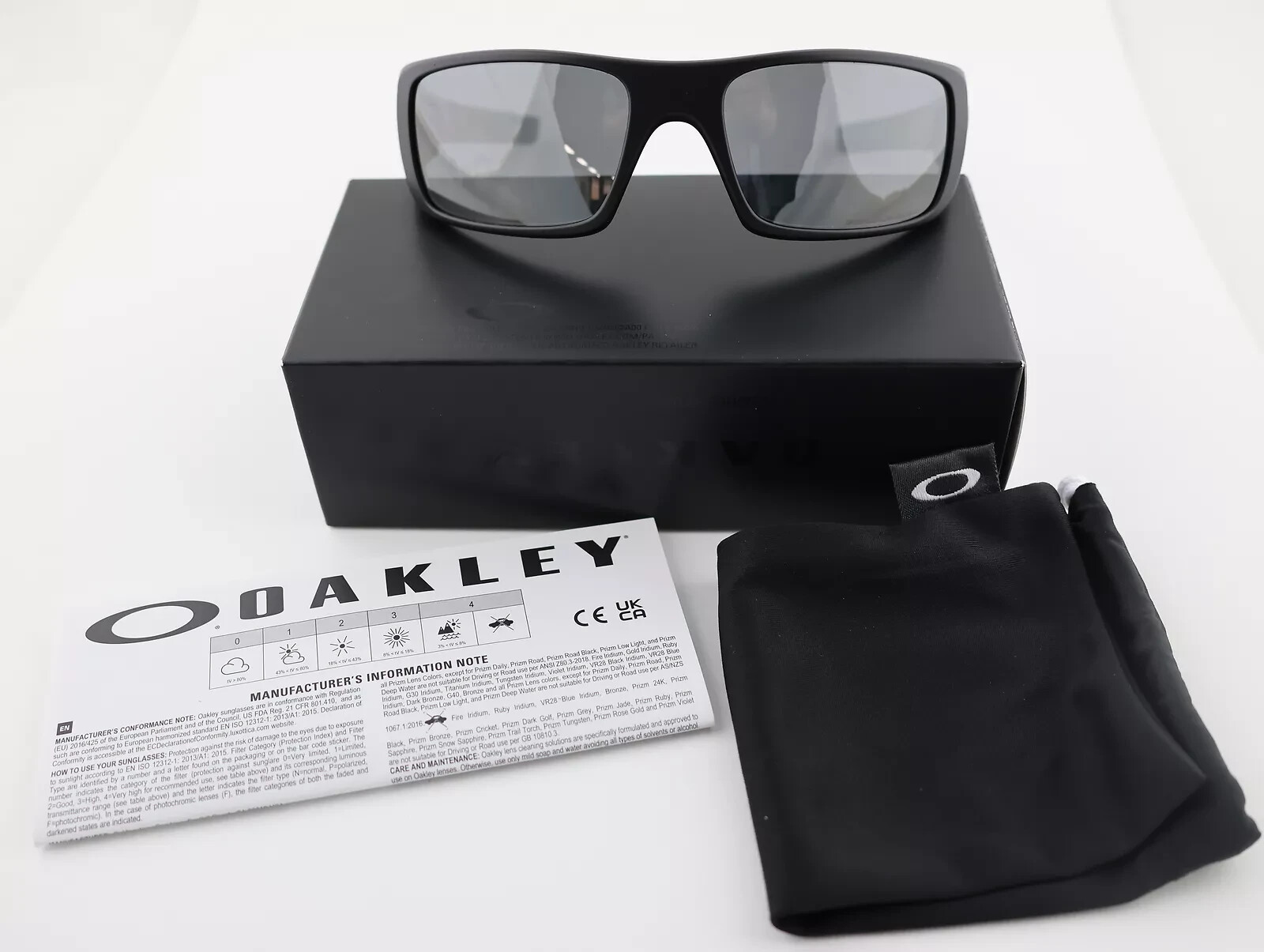 OAKLEY Crankshaft POLARIZED Sunglasses Black Iridium NEW OO9239-06