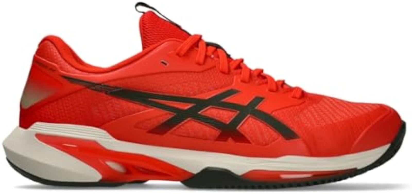 ASICS Men’s Solution Speed FF 4 Clay Tennis Shoes, 6.5, Cherry Tomato/Vintage Kh
