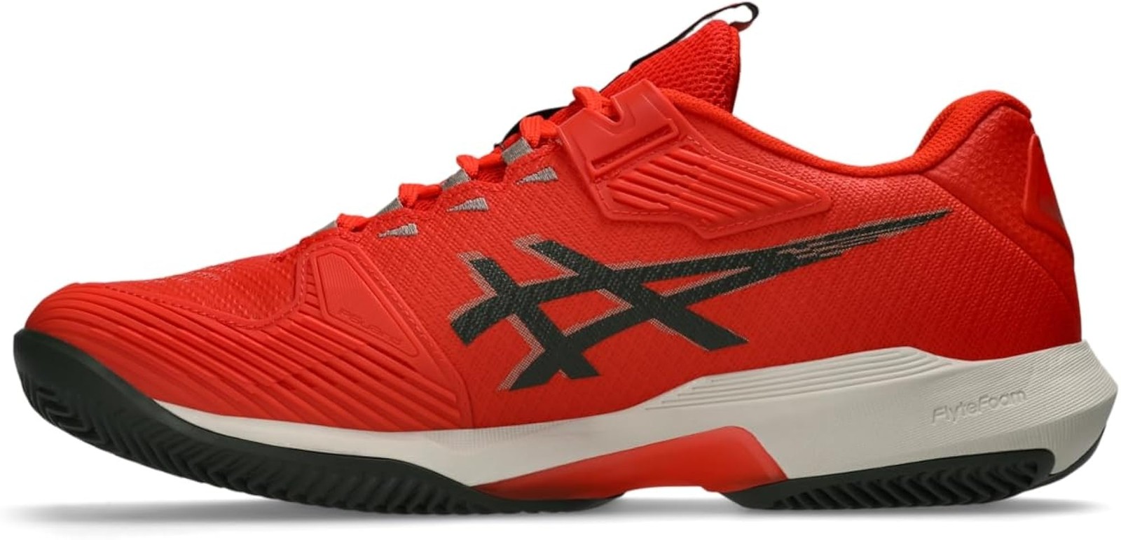 ASICS Men’s Solution Speed FF 4 Clay Tennis Shoes, 6.5, Cherry Tomato/Vintage Kh
