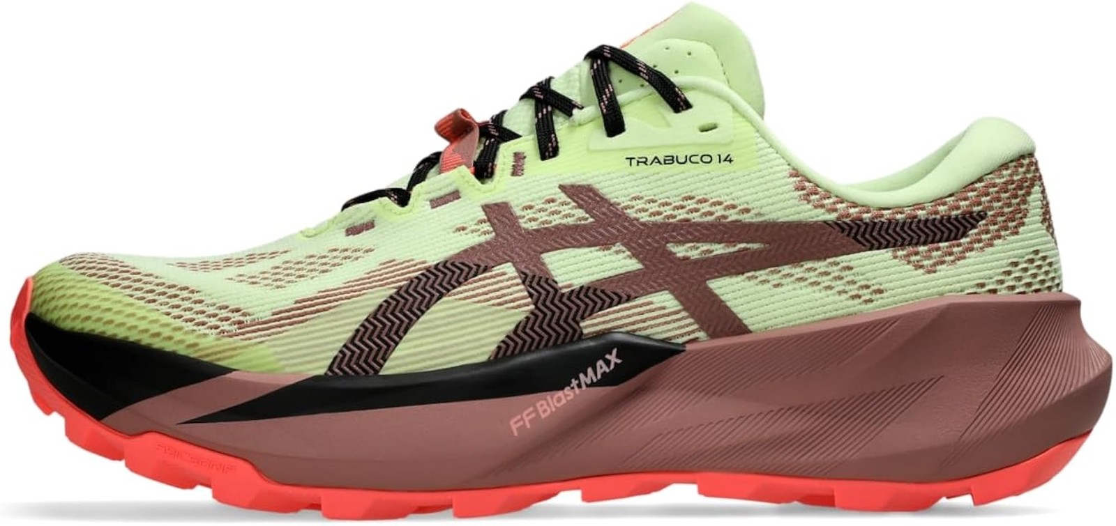 ASICS Men’s Trabuco 14 Running Shoes, 9.5, Illuminate Yellow/UMEBOSHI – Illumina