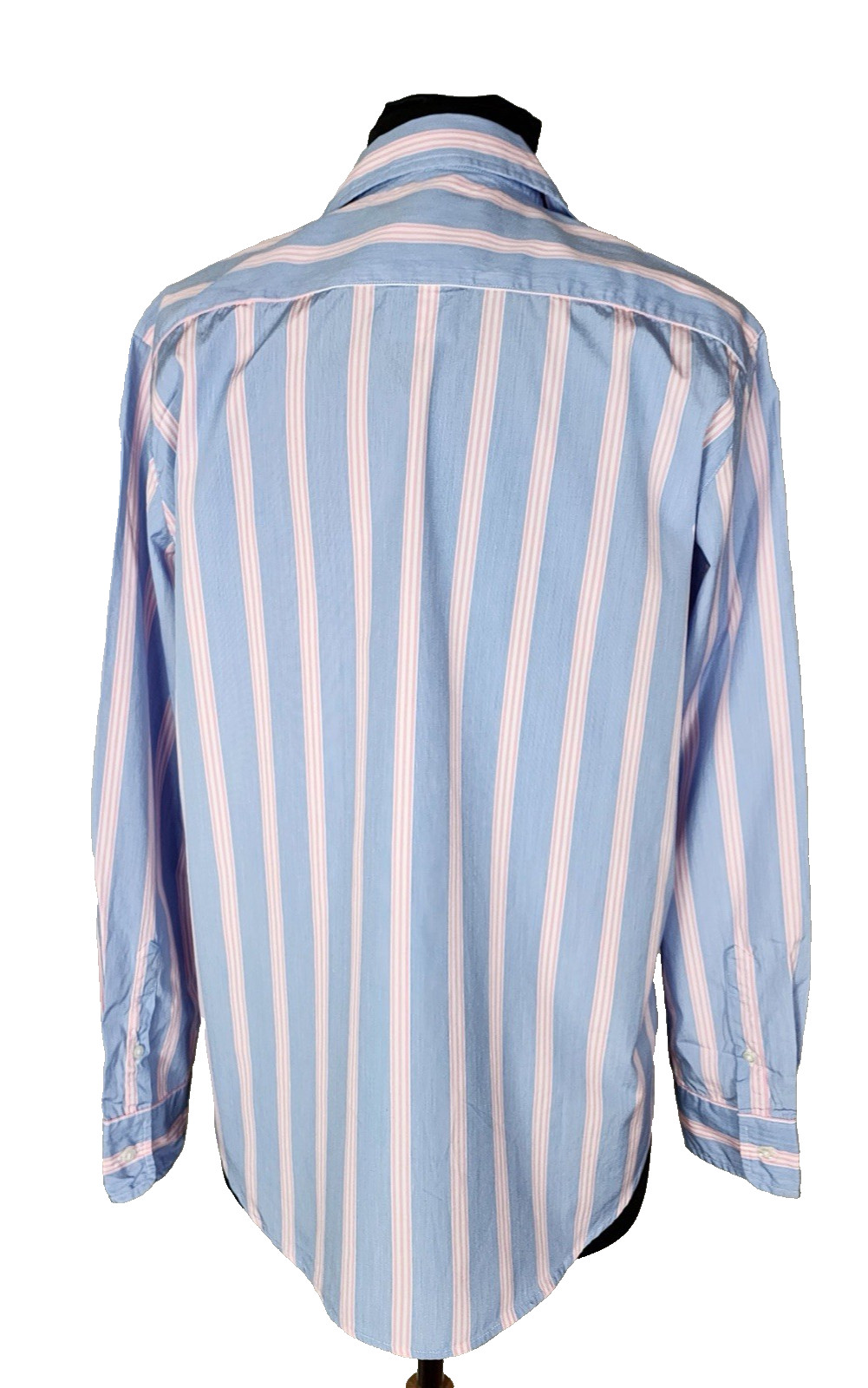 Frank & Eileen Eileen Blue Pink Stripe Italian Cotton Button Shirt Women’s S