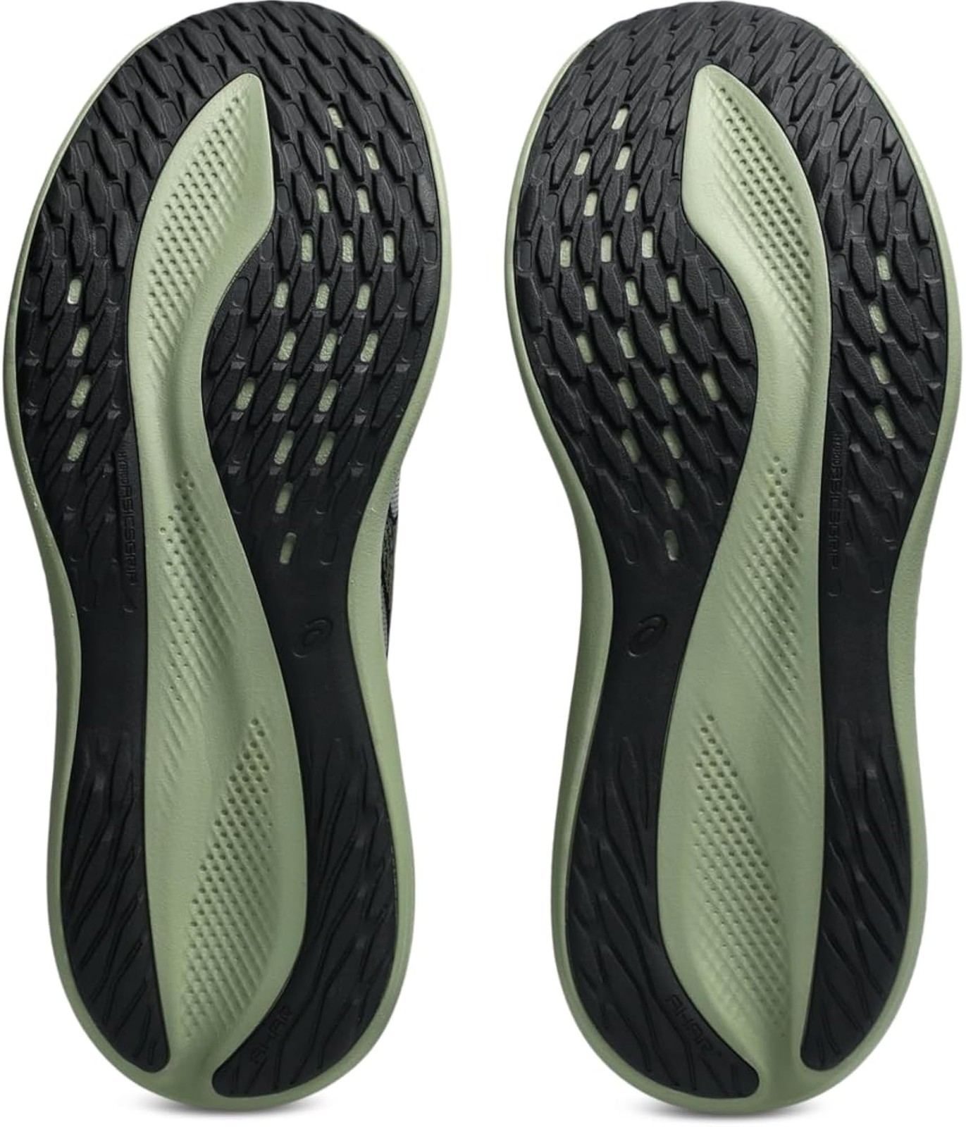ASICS Men’s GLIDERIDE MAX 2 Running Shoes, 12.5, White/Moss – White/Moss – 12.5