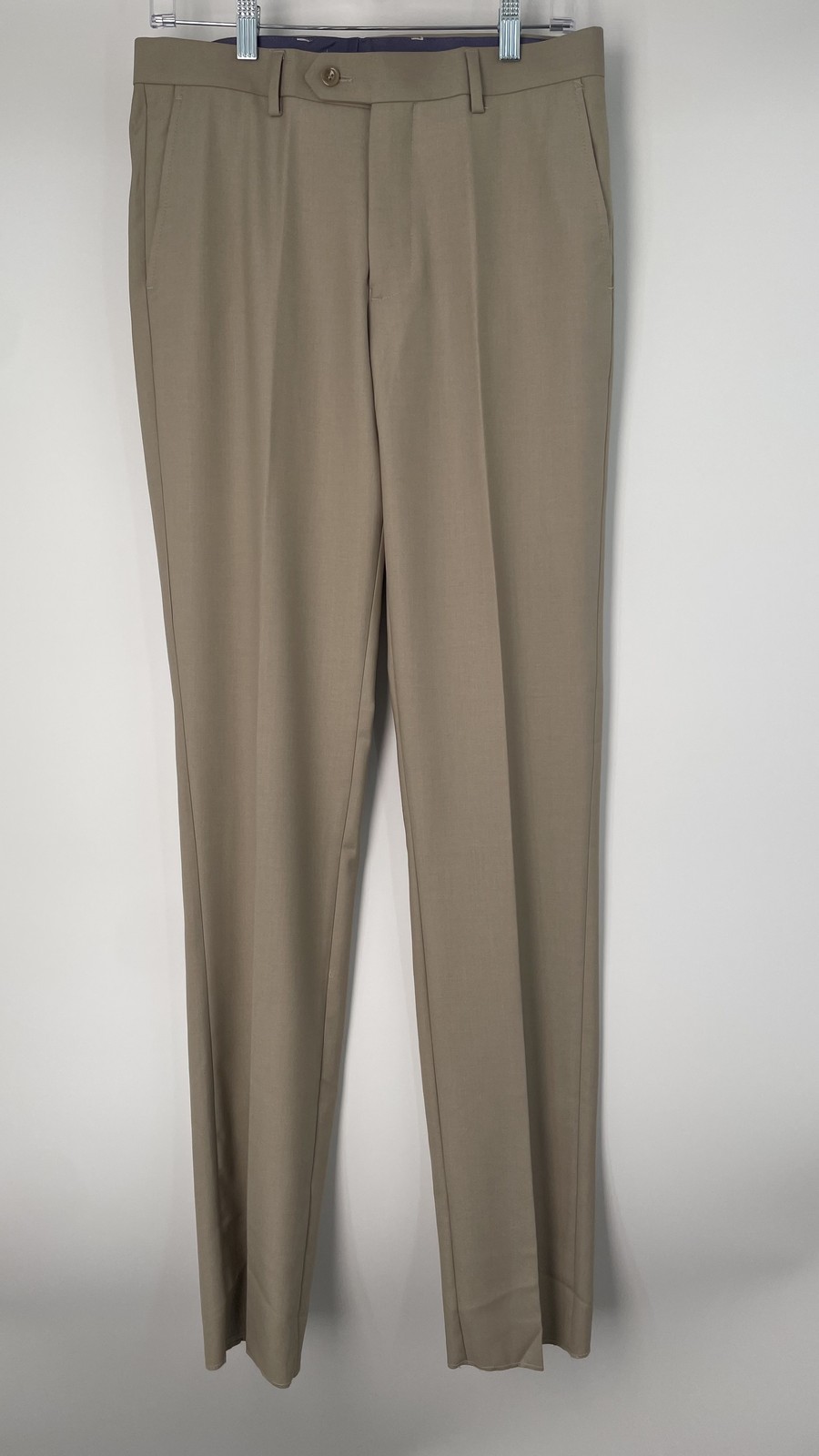 Capitano Men 3 Piece Suit Beige Size 40R/W34 Sydney Slim Fit Single Breasted