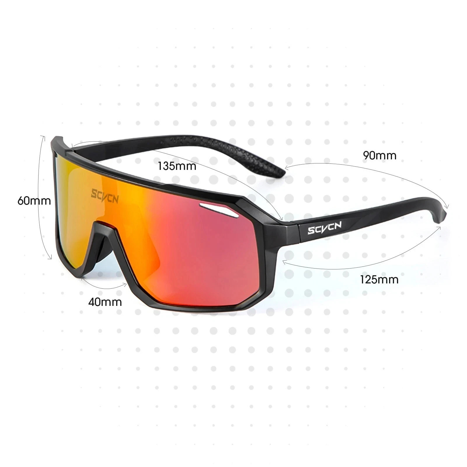Polarized Sports Sunglasses UV400 Cycling Driving Fishing Wrap Outdoor Glasses