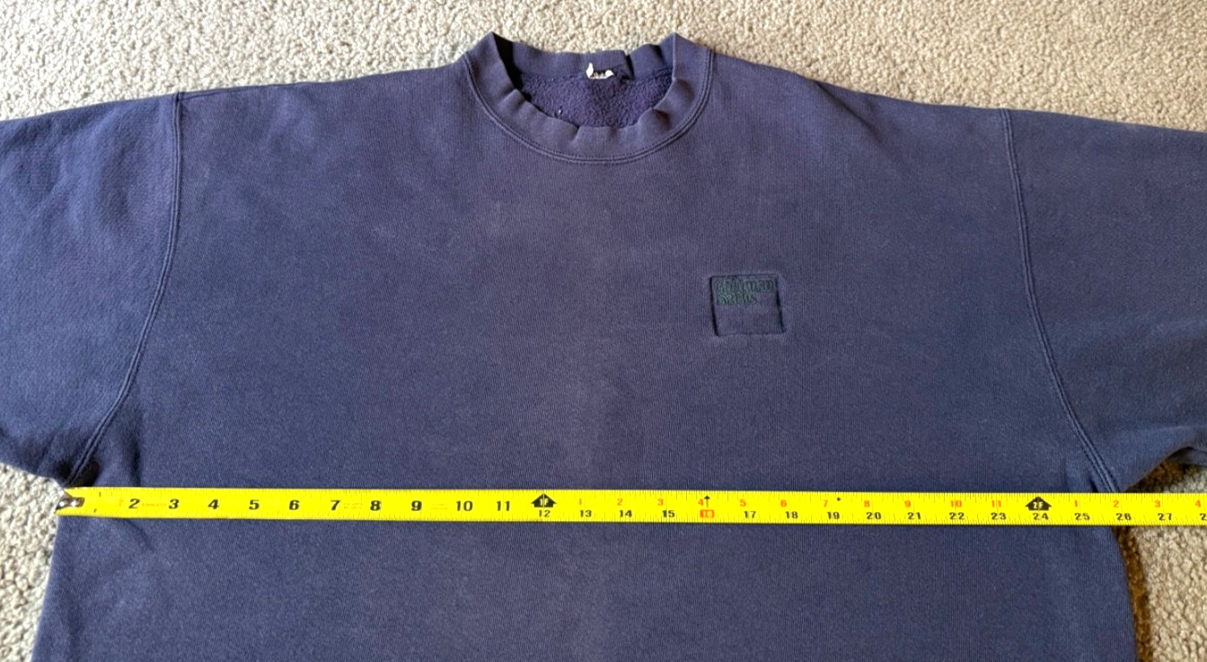 VTG 90s Goldman Sachs Navy Blue Crew Neck Sweatshirt – Size XL