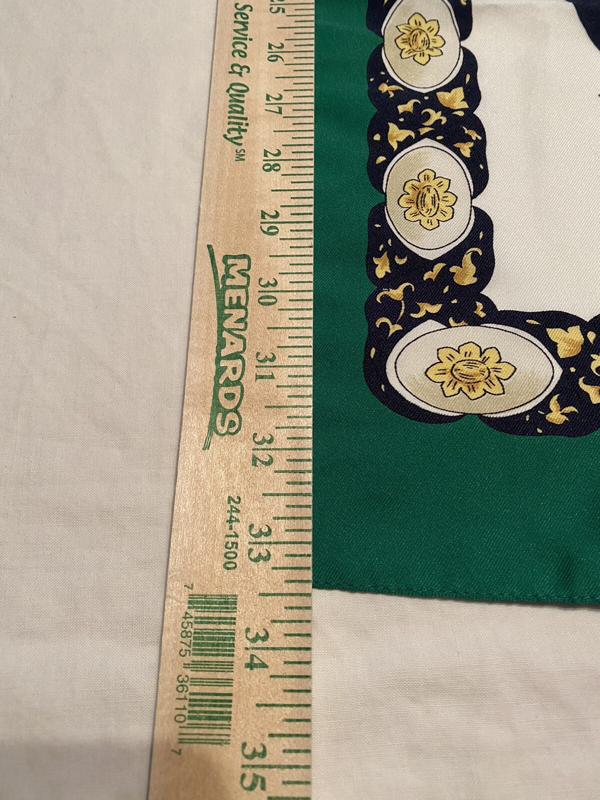 Italian Polyester Scarf Shawl Large Green Unbranded