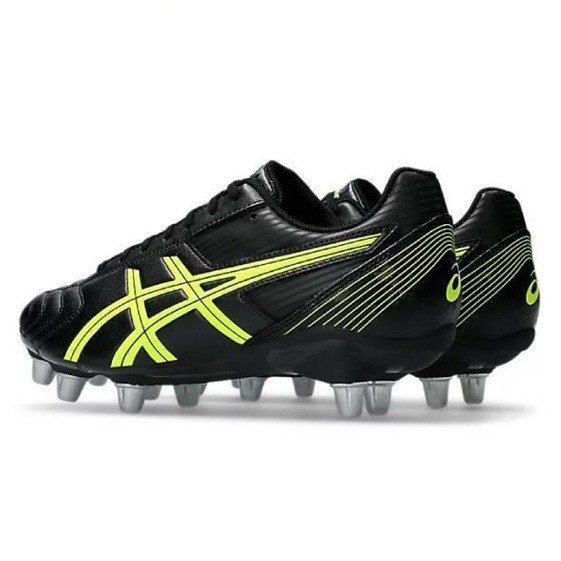 Asics Rugby Cleats Lethal Tackle Black Yellow 1111A263 001 US7H-11H w/Box New