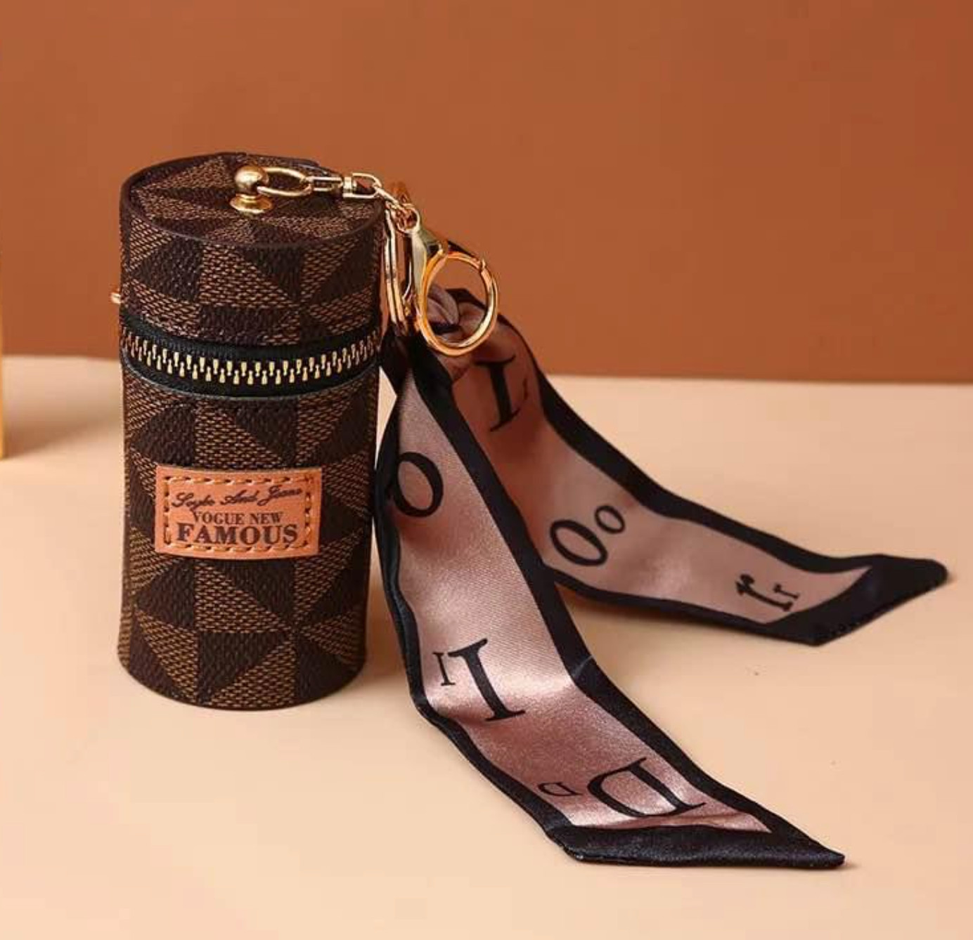 USA Seller – Luxury Lipstick holder keychain bag pendant