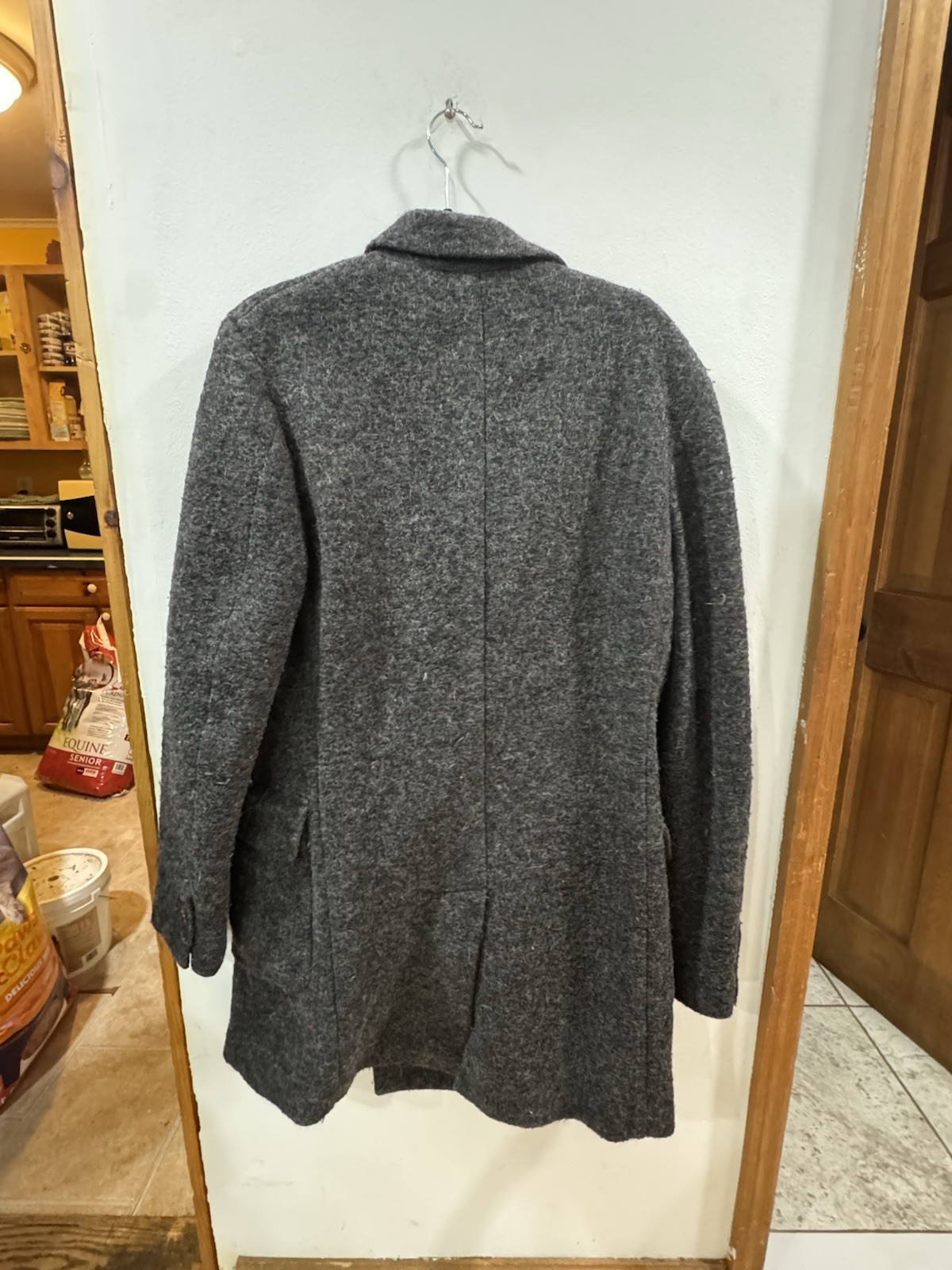Atelier Scotch Double Breasted Wool Blend Overcoat Peacoat Mens EU 50 US 40