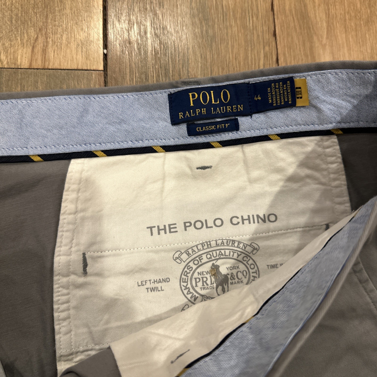 Polo Ralph Lauren Shorts Classic Stretch Fit 46B Mens Gray Preppy NWT 9in NEW